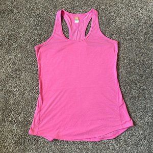 Lucy Hot Pink Semi-Fitted Lucytech Athletic Racerback Tank, Size Medium